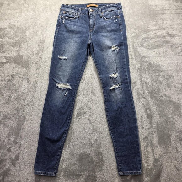 Joes Jeans Skinny Jeans Womens 29 The Icon Mid Rise Distressed Stretch Denim Pan - Picture 1 of 10